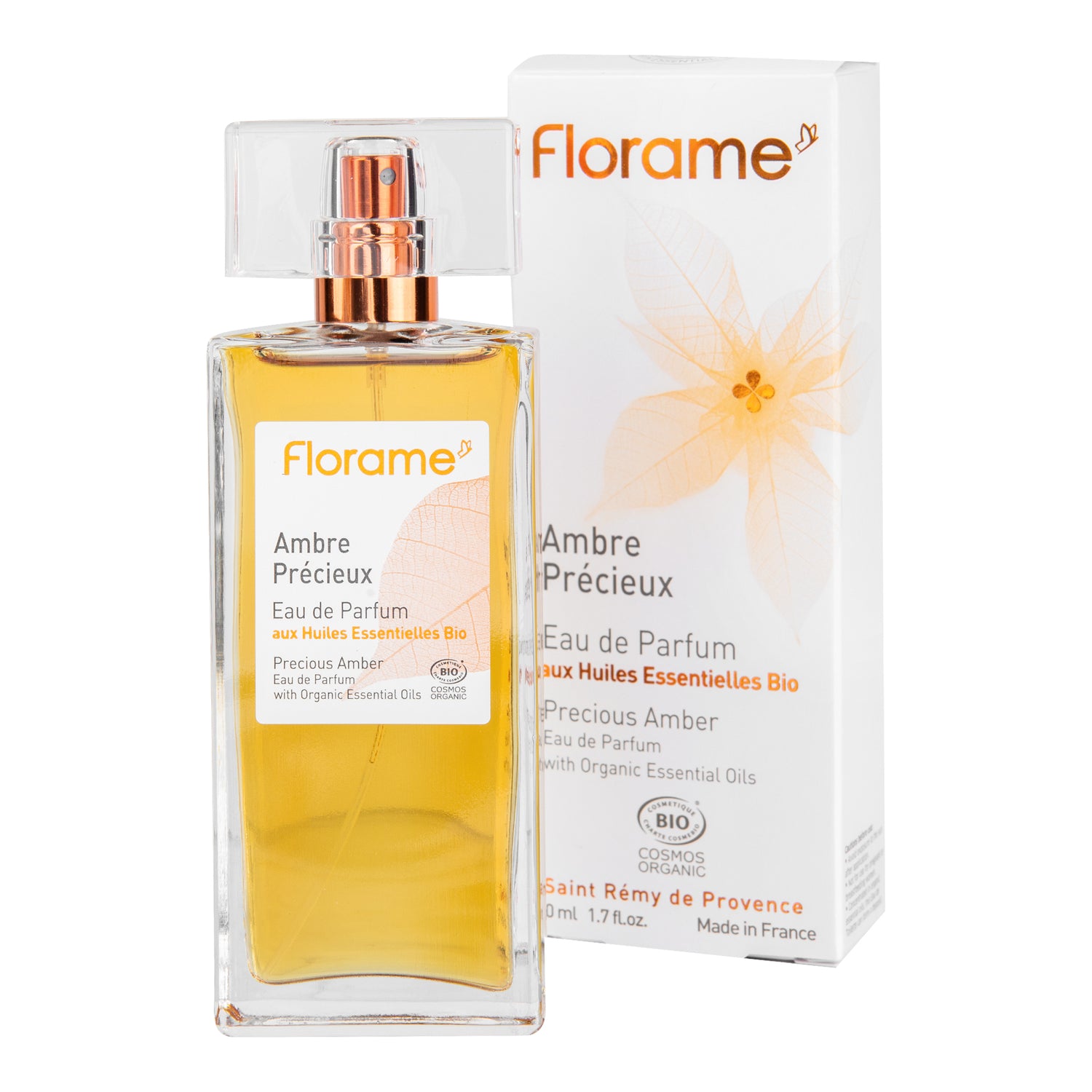 944220 Parfémová voda přírodní AMBRE PRÉCIEUX — drahocenný jantar 50 ml BIO   FLORAME-1