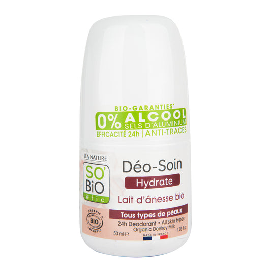 944242 Deodorant přírodní 24h hydratační s oslím mlékem 50 ml BIO   SO’BiO étic-1