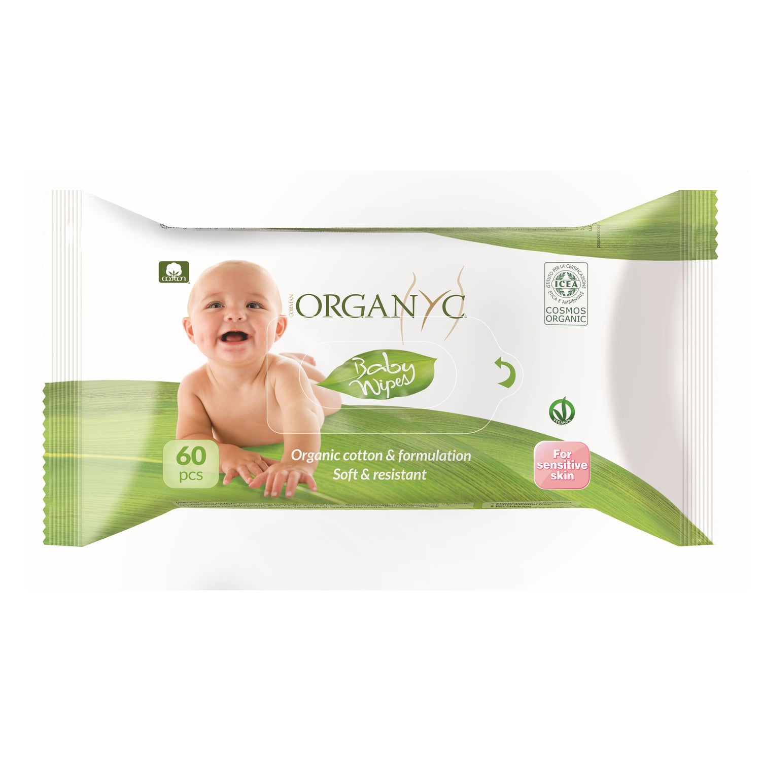 946236 Dětské čisticí ubrousky 60 ks BIO bavlna   ORGANYC-1