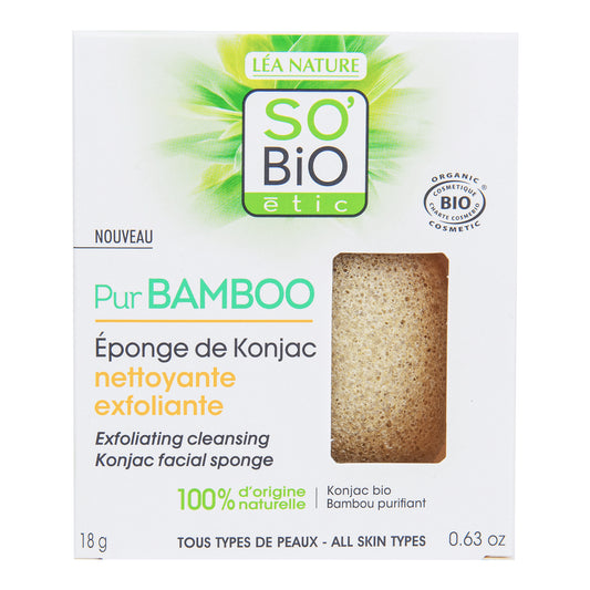 946288 Houbička konjac s bambusem – exfoliační čištění pleti – řada Pur BAMBOO 18 g   SO’BiO étic-4